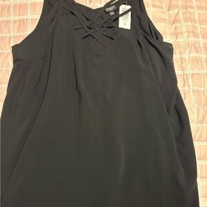 Torrid Black Crisscross Sleeveless Top
